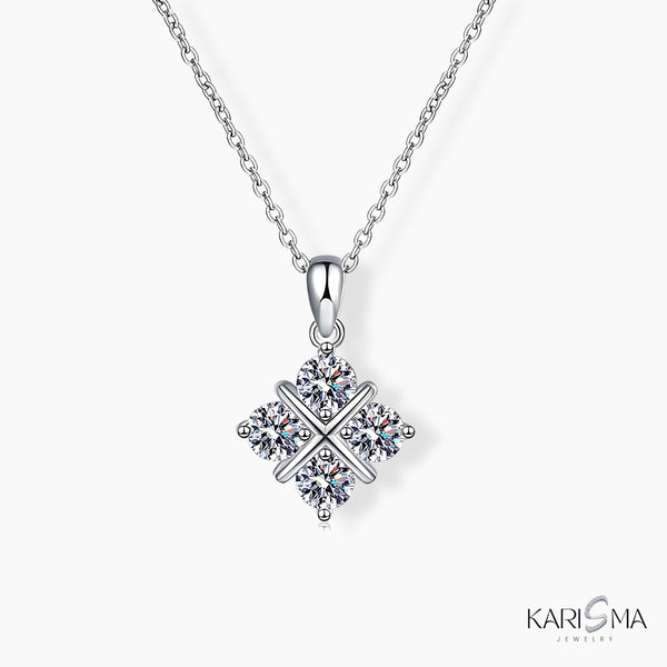 Radiant Dazzle 1.2CT Elegant Moissanite Diamond Necklace