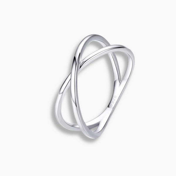 925 Sterling Silver Geometric Infinity Silver Ring