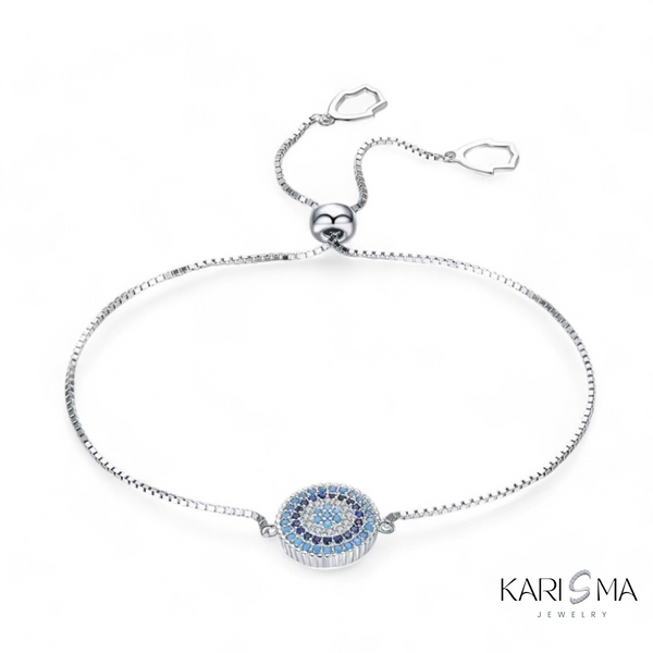 925 Sterling Silver Evil Eye Bracelet