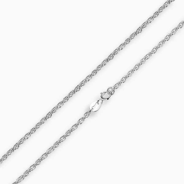 925 Sterling Silver Classic Rope Chain Necklace